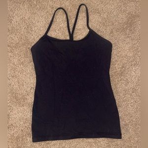 Black LuluLemon workout tank-top